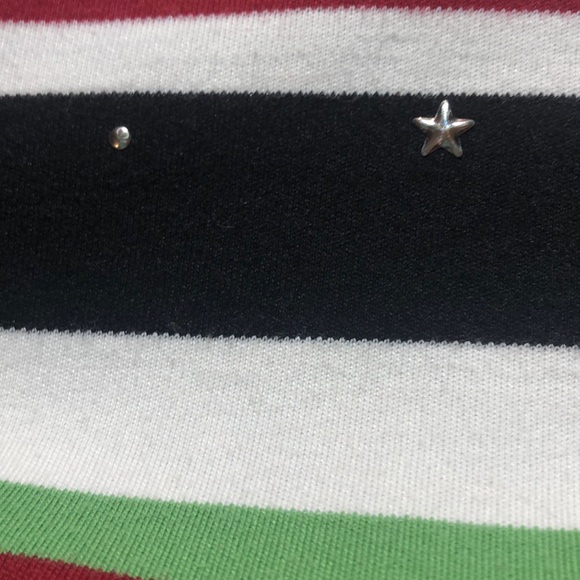 Alfred Dunner Petite Star-Studded Striped Top - Picture 7 of 8